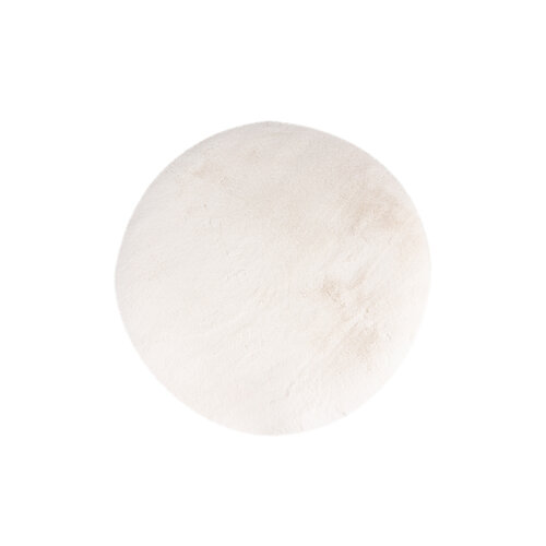U&S Carpet Collection Fluffy vloerkleed - Rond - Ivory - ∅160 cm U&S Carpet Collection Fluffy vloerkleed - Rond - Ivory - ∅160 cm