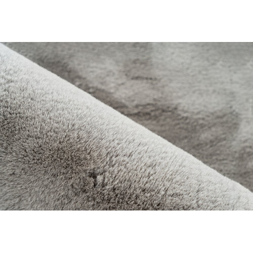 U&S Carpet Collection Fluffy vloerkleed - Organisch - Silver - 160 x 230 cm