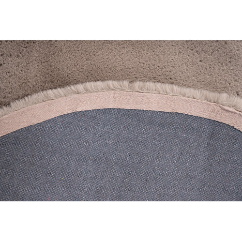 U&S Carpet Collection Fluffy vloerkleed - Rond - Taupe - ∅160 cm U&S Carpet Collection Fluffy vloerkleed - Rond - Taupe - ∅160 cm