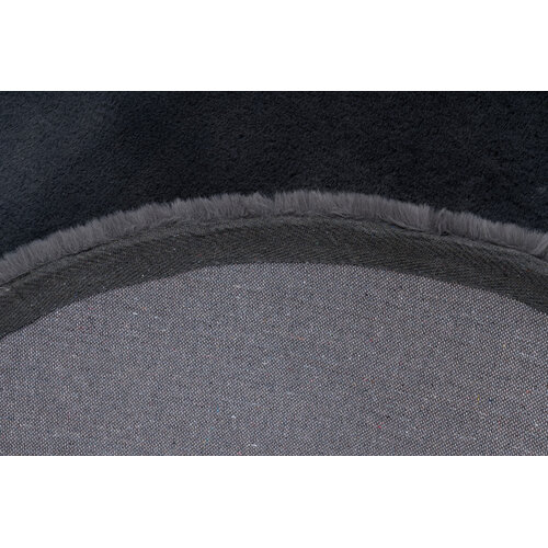 U&S Carpet Collection Fluffy vloerkleed - Rond - Graphite - ∅160 cm U&S Carpet Collection Fluffy vloerkleed - Rond - Graphite - ∅160 cm