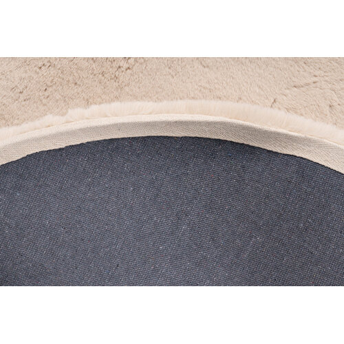 U&S Carpet Collection Fluffy vloerkleed - Rond - Beige - ∅200 cm
