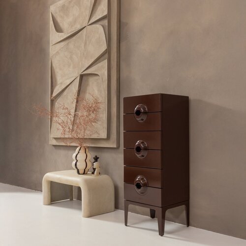 Woood Ladekast Merge - Roodbruin