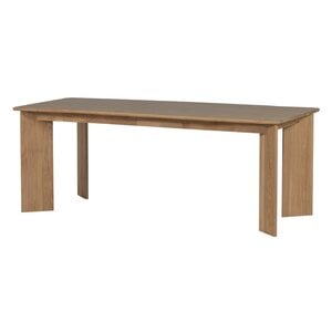 Woood Tablo: Eettafel Afgerond Transparant - 180 x 100 cm