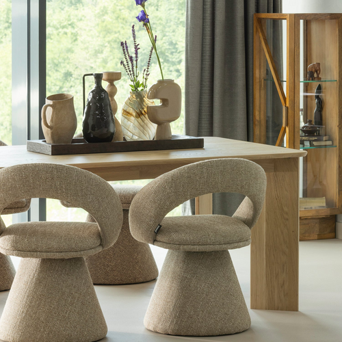 Woood Tablo: Eettafel Afgerond Transparant - 180 x 100 cm