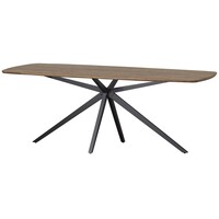 Tablo: Eettafel Deens Ovaal Cashmere Brown - 220 x 100 cm
