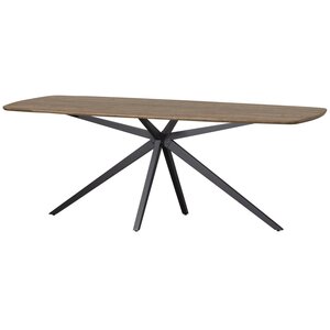 Woood Tablo: Eettafel Deens Ovaal Cashmere Brown - 220 x 100 cm