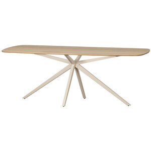Woood Tablo: Eettafel Deens Ovaal Transparant - 220 x 100 cm