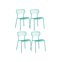 Stocksale - Set van 4 Apero Stoelen Ocean Green