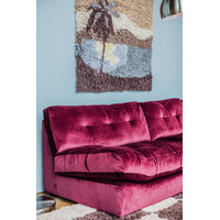 Oslo Zetel - Opstelling: 1,5-zit L + 1-zit + Hoekelement + Hocker - Stof: Juke 39 burgundy (cat. E)