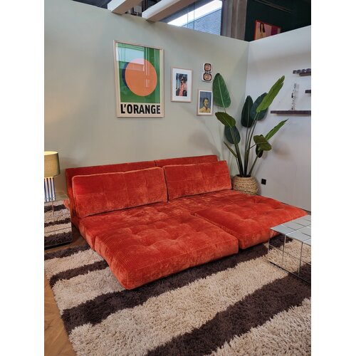 COMF Collection Oslo Zetel met Loungebed: Opstelling 1,5-zit + 1,5-zit - Stof Levis 25 (Cat. E)