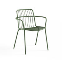 Tuinstoel Alisea met Armleuning - Military Green 17