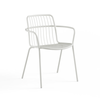 Tuinstoel Alisea met Armleuning - Matt White 23