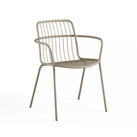 Tuinstoel Alisea met Armleuning - Taupe 71