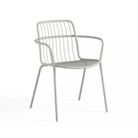 Tuinstoel Alisea met Armleuning - Cement 73