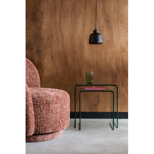 Dutchbone Bijzettafeltjes Vetro - Transparant (Set van 2)