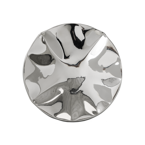 HKliving Dent Wall Sculpture - Chrome