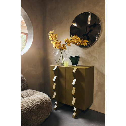 HKliving Dent Wall Sculpture - Chrome