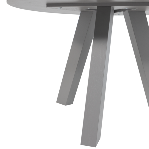Woood Rhonda Eettafel Ø129 - Eiken Warmgrijs