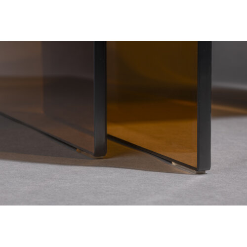 Dutchbone Bijzettafeltjes Vetro - Brown (Set van 2)