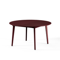Tuintafel Plus4 - Rond/Ovaal Ø138 & Uitschuifbaar - Intense Red 46