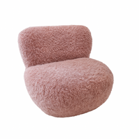Draaifauteuil Poppy in Plush 160 (Old Pink)