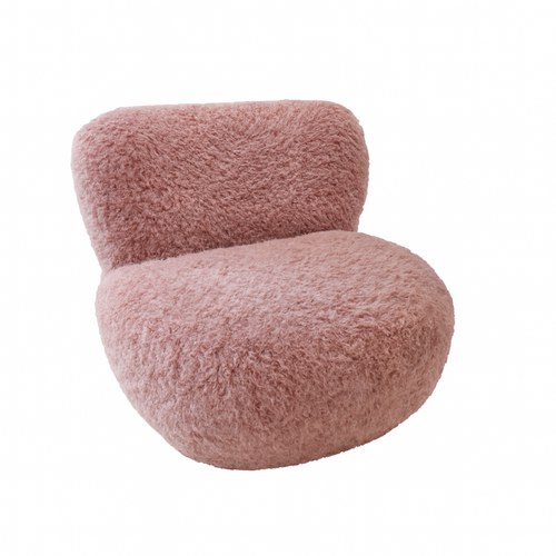 Draaifauteuil Poppy in Plush 160 (Old Pink)