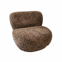 Draaifauteuil Poppy in Plush 83 (Cacao)