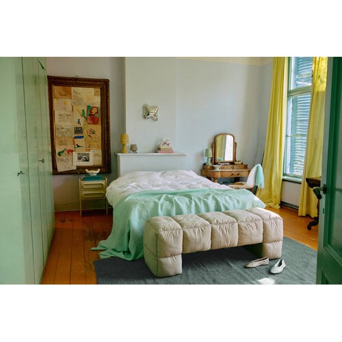 HKliving Vloerkleed Jute  - Petrol 150 x 240 cm