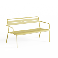 2-zits Bank Star met Armleuning - Vanilla Yellow 83