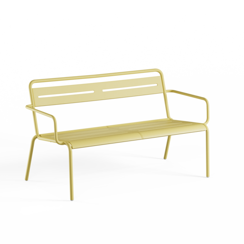Emu 2-zits Bank Star met Armleuning - Vanilla Yellow 83