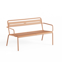 2-zits Bank Star met Armleuning - Antique Pink 13