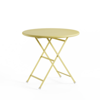 Tuintafel Arc en Ciel  Ø80 - Vanilla Yellow 83