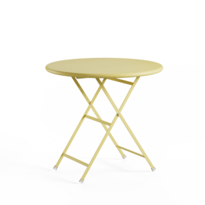 Emu Tuintafel Arc en Ciel  Ø80 - Vanilla Yellow 83