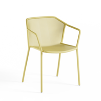 Tuinstoel Darwin met Armleuning - Vanilla Yellow 83