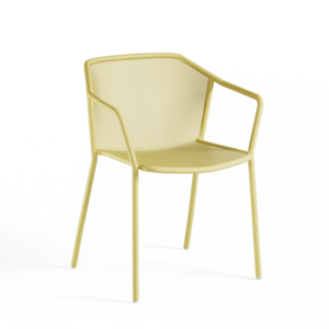 Emu Tuinstoel Darwin met Armleuning - Vanilla Yellow 83 Emu Tuinstoel Darwin met Armleuning - Vanilla Yellow 83