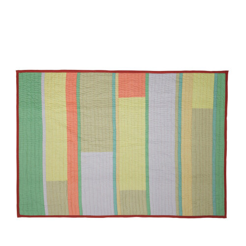 Hübsch Pavilion Plaid - Block Coral/Multicolour