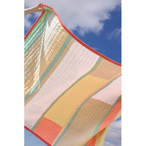 Hübsch Pavilion Plaid - Block Coral/Multicolour