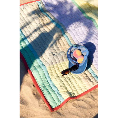 Hübsch Pavilion Plaid - Block Coral/Multicolour