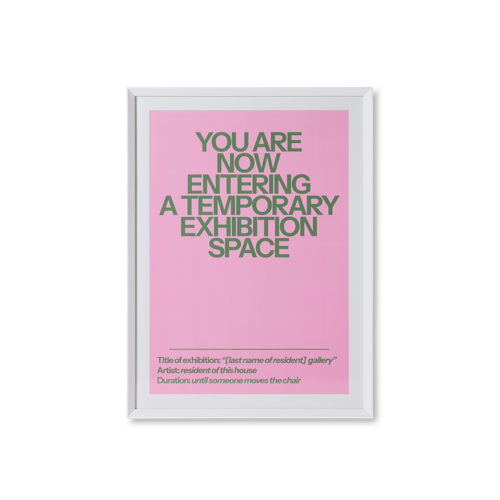 HKliving Framed Poster - Home Gallery (87x4,5x118cm)