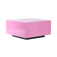 Salontafel Mirror Block - Pink 60 x 60 cm