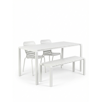 Tuinset Vondel - Clay (Tafel, 2 Stoelen & Bank)