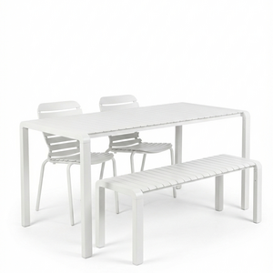 Zuiver Tuinset Vondel - Clay (Tafel, 2 Stoelen & Bank)