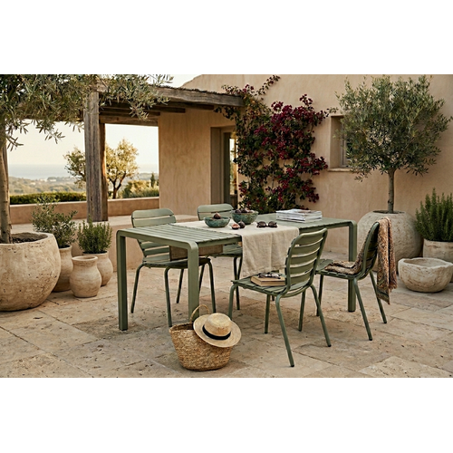 Zuiver Tuinset Vondel - Green (Tafel & 4 Stoelen)