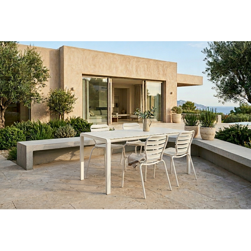 Zuiver Tuinset Vondel - Clay (Tafel & 4 Stoelen)