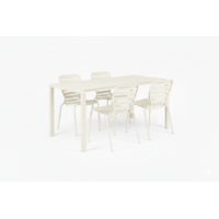 Tuinset Vondel - Clay (Tafel & 4 Stoelen)