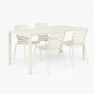 Zuiver Tuinset Vondel - Clay (Tafel & 4 Stoelen)