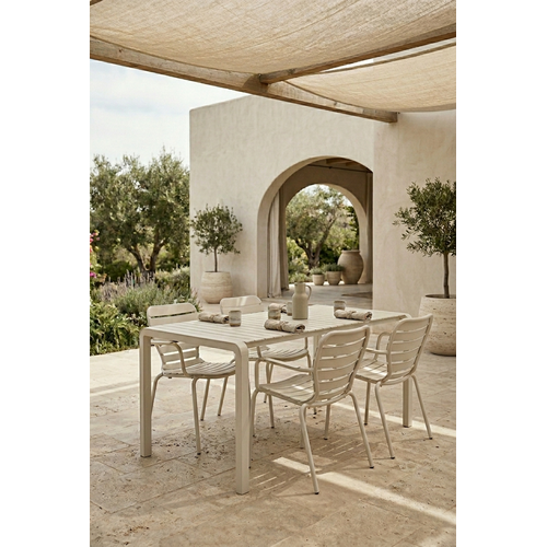 Zuiver Tuinset Vondel - Clay (Tafel & 4 Armstoelen)