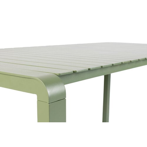 Zuiver Tuinset Vondel - Green (Tafel & 4 Armstoelen)