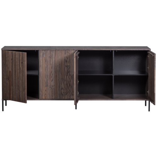 Woood Dressoir New Gravure - Espresso 200 cm