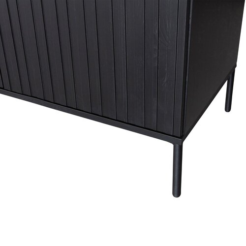 Woood Dressoir New Gravure - Zwart 200 cm